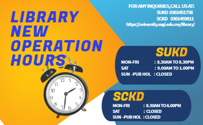 Library new operation hour